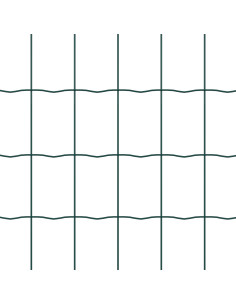 Recinzione con Posto Verde 0,6 x 25 m Acciaio e PVC 2