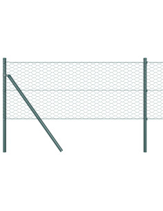 Recinzione Esagonale Verde 0,5 x 10 m PVC