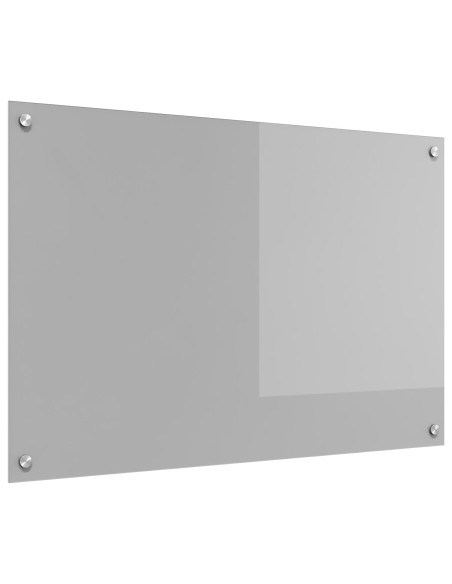 Schienale Cucina Grigio Chiaro 90x60x0,6 cm in Vetro Temperato