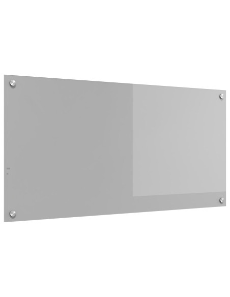 Schienale Cucina Grigio Chiaro 100x50x0,6 cm in Vetro Temperato
