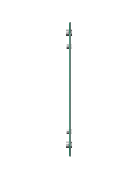 Schienale Cucina Grigio Scuro 80x40x0,6 cm in Vetro Temperato