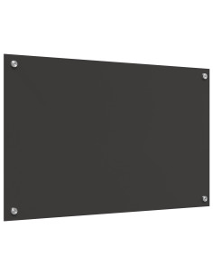 Rivestimento da Cucina Grigio scuro 80 x 50 cm vetro temperato
