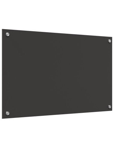 Rivestimento da Cucina Grigio scuro 80 x 50 cm vetro temperato