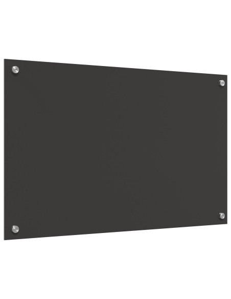 Schienale Cucina Grigio Scuro 80x50x0.6 cm Vetro Temperato