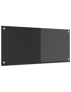 Rivestimento da Cucina Grigio scuro 90 x 40 cm vetro temperato