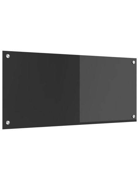 Schienale per Cucina  Grigio Scuro 90x40x0,6 cm in Vetro Temperato
