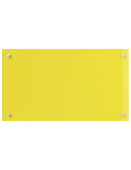 Schienale Cucina Giallo 70x40x0,6 cm Vetro Temperato