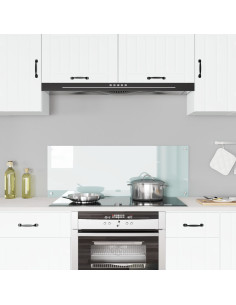 Rivestimento da Cucina Bianco 110 x 40 cm vetro temperato