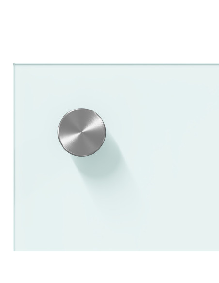 Schienale Cucina Bianco 110x50x0,6 cm in Vetro Temperato -