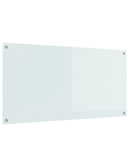 Schienale Cucina Bianco 120x60x0,6 cm in Vetro Temperato
