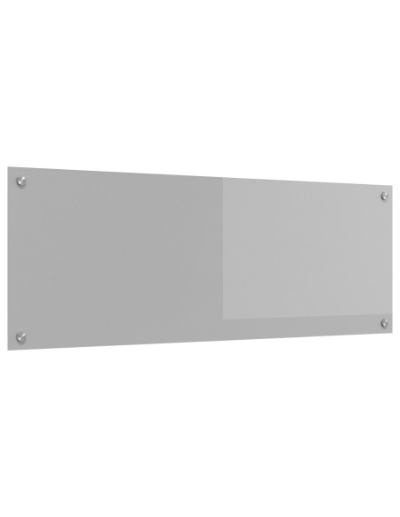Schienale Cucina Grigio Chiaro 110x40x0,6 cm Vetro Temperato di