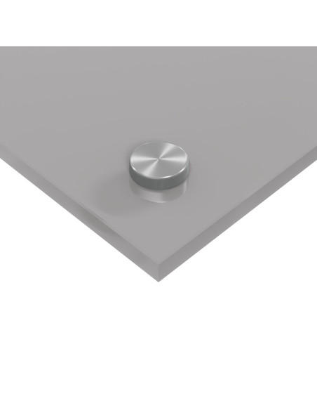 Schienale Cucina Grigio Chiaro 70x40x0,6 cm Vetro Temperato