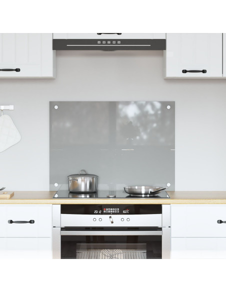 Schienale Cucina Grigio Chiaro 70x50x0,6 cm Vetro Temperato