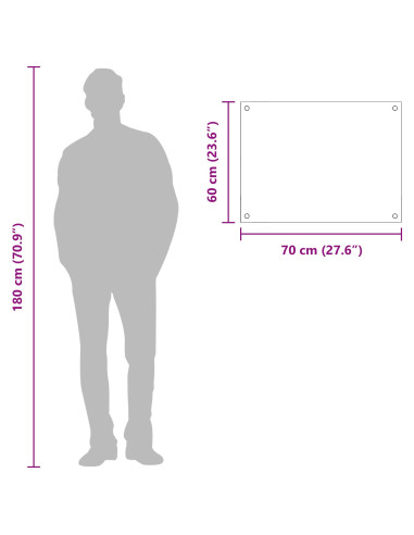 Rivestimento da Cucina Grigio chiaro 70 x 60 cm vetro temperato