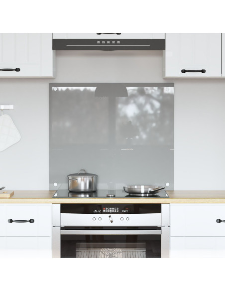 Pannello cucina  Grigio chiaro 70x60x0,6 cm Vetro temperato