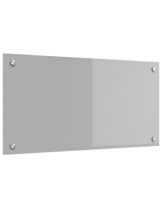 Rivestimento da Cucina Grigio chiaro 80 x 40 cm vetro temperato 2