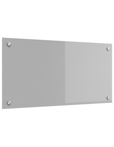 Rivestimento da Cucina Grigio chiaro 80 x 40 cm vetro temperato