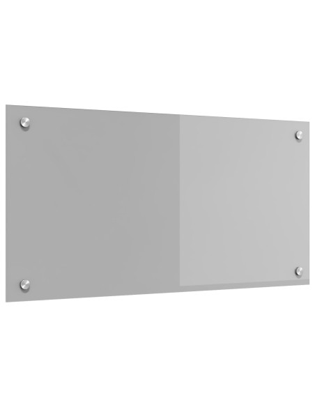 Rivestimento da Cucina Grigio chiaro 80 x 40 cm vetro temperato