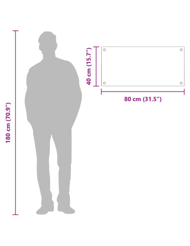 Rivestimento da Cucina Grigio chiaro 80 x 40 cm vetro temperato