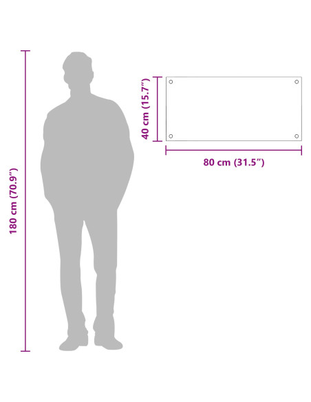 Rivestimento da Cucina Grigio chiaro 80 x 40 cm vetro temperato