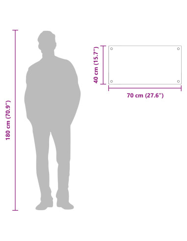 Rivestimento da Cucina Grigio scuro 70 x 40 cm vetro temperato