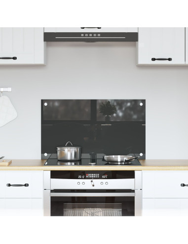 Rivestimento da Cucina Grigio scuro 70 x 40 cm vetro temperato
