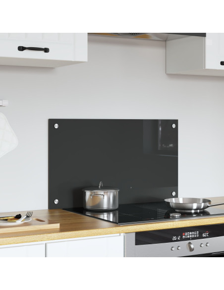 Schienale Cucina Grigio Scuro 70x40x0,6 cm in Vetro Temperato di