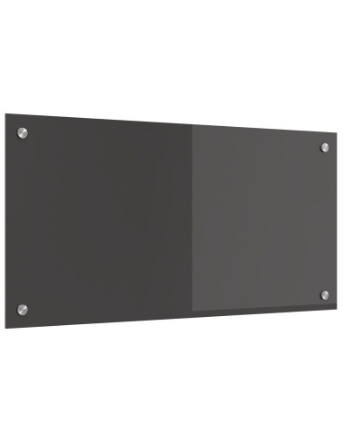 Rivestimento da Cucina Grigio scuro 80 x 40 cm vetro temperato
