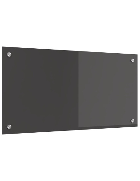Rivestimento da Cucina Grigio scuro 80 x 40 cm vetro temperato