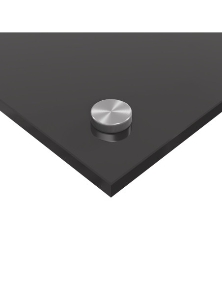 Schienale Cucina in Grigio Scuro - 80x60x0.6 cm Vetro Temperato