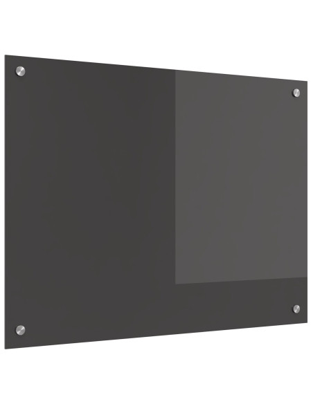 Schienale Cucina in Grigio Scuro - 80x60x0.6 cm Vetro Temperato