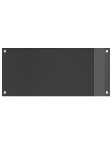 Rivestimento da Cucina Grigio scuro 90 x 40 cm vetro temperato