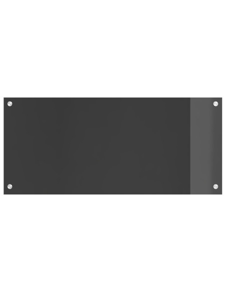 Rivestimento da Cucina Grigio scuro 90 x 40 cm vetro temperato