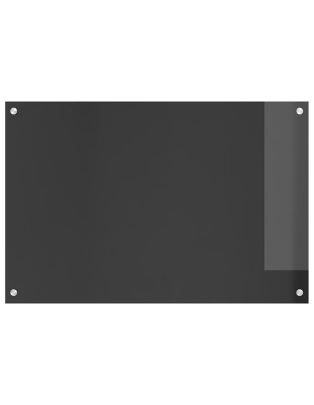 Schienale Cucina Grigio Scuro 90x60x0,6 cm in Vetro Temperato