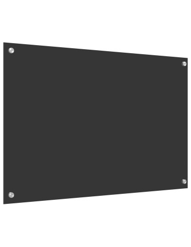 Rivestimento da Cucina Grigio scuro 90 x 60 cm vetro temperato
