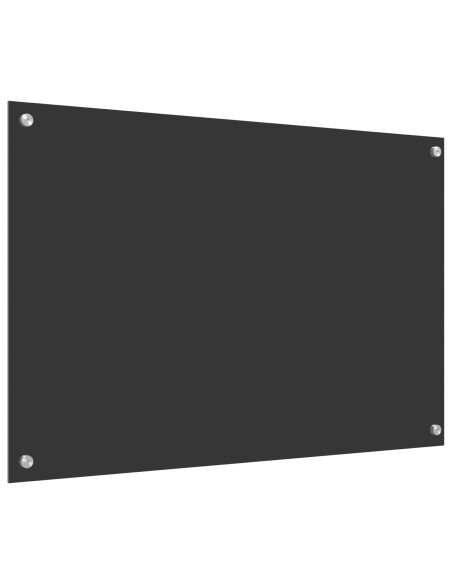 Schienale Cucina Grigio Scuro 90x60x0,6 cm in Vetro Temperato