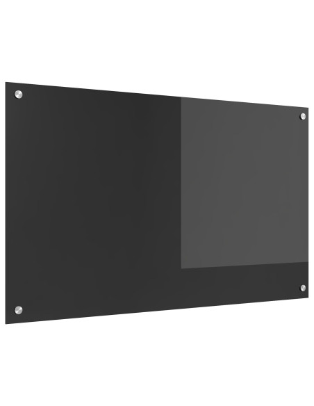 Schienale da cucina  grigio scuro 100x60x0,6 cm in vetro temperato