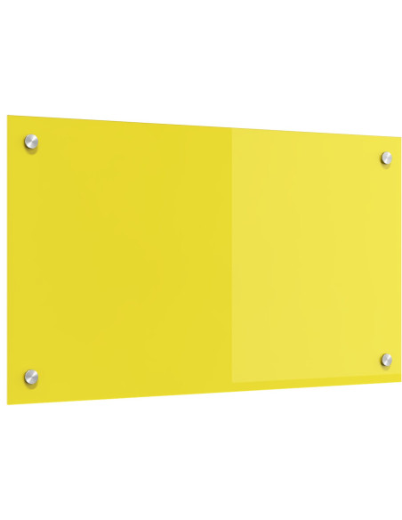 Schienale Cucina Giallo 70x40x0,6 cm Vetro Temperato