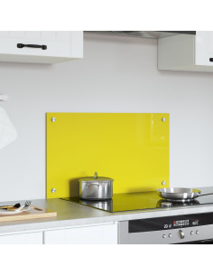 Rivestimento da Cucina Giallo 70 x 40 cm vetro temperato 2