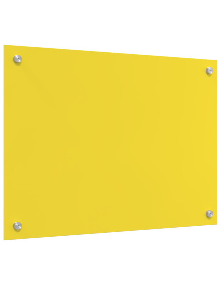 Schienale per Cucina Giallo 70x50x0,6 cm in Vetro Temperato di