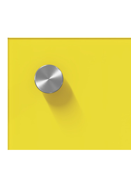 Schienale da Cucina Giallo 70x60x0,6 cm in Vetro Temperato -