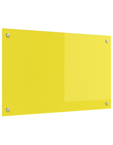 Rivestimento da Cucina Giallo 80 x 50 cm vetro temperato