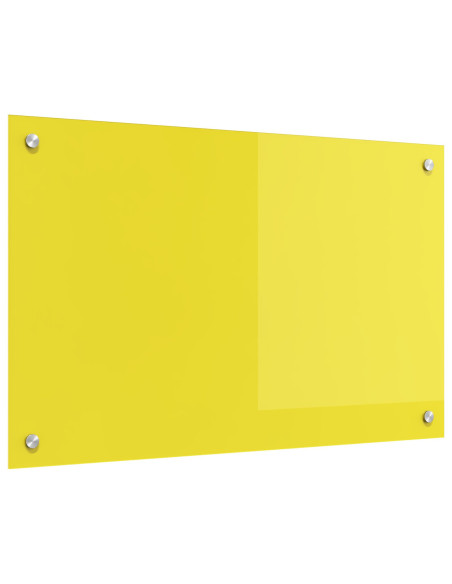 schienale cucina  giallo 80x50x0,6 cm vetro temperato