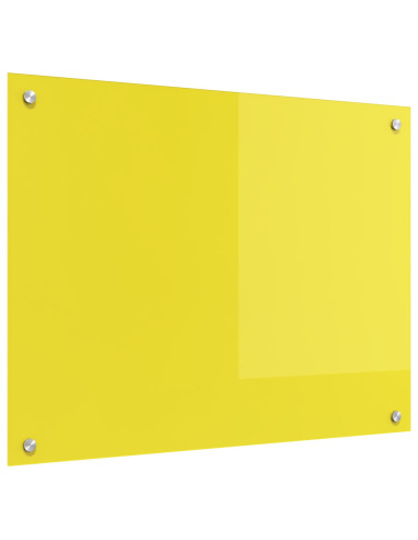 Rivestimento da Cucina Giallo 80 x 60 cm vetro temperato