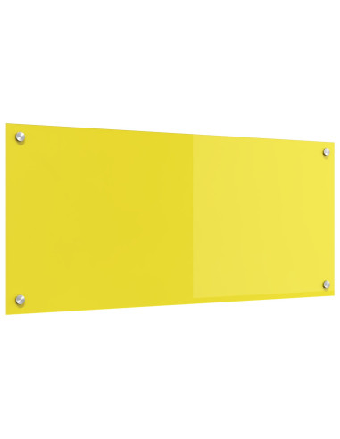 Rivestimento da Cucina Giallo 90 x 40 cm vetro temperato