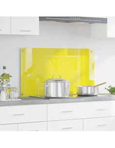 Rivestimento da Cucina Giallo 90 x 50 cm vetro temperato 2