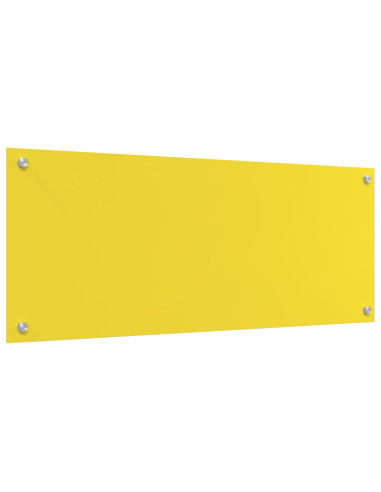 Rivestimento da Cucina Giallo 100 x 40 cm vetro temperato