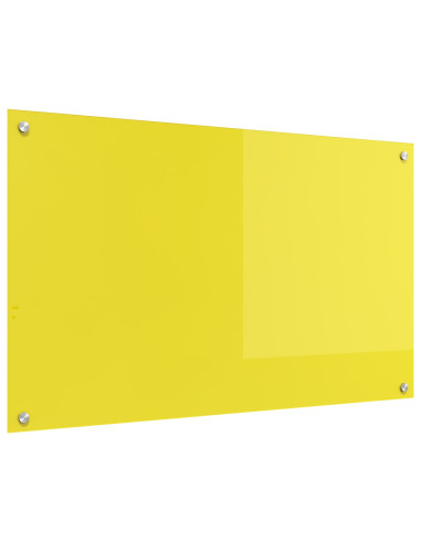 Rivestimento da Cucina Giallo 100 x 60 cm vetro temperato