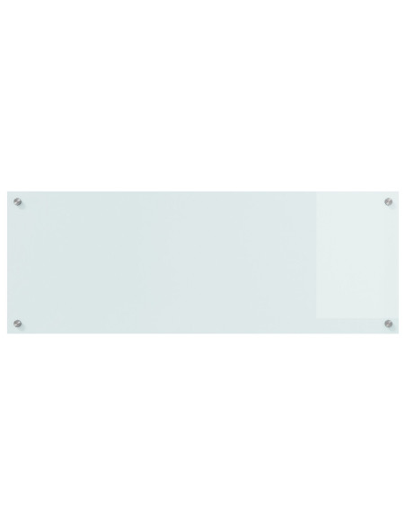 Schienale Cucina Bianco 110x40x0,6 cm Vetro Temperato