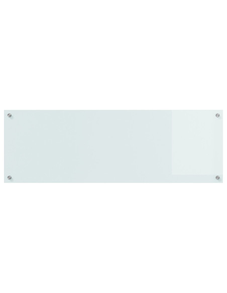 Schienale da Cucina Bianco 120x40x0,6 cm in Vetro Temperato